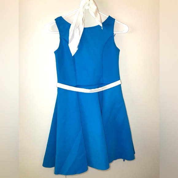 Girls Sleeveless Jazz Costume with Neck Scarf - Picture 1 of 7